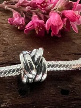 Authentic Pandora Charm Forget-Me-Knot Spacer Sterling Silver Bead 925 Love